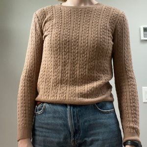 MFH Knits Tan Alpaca Knit Sweater - Size S